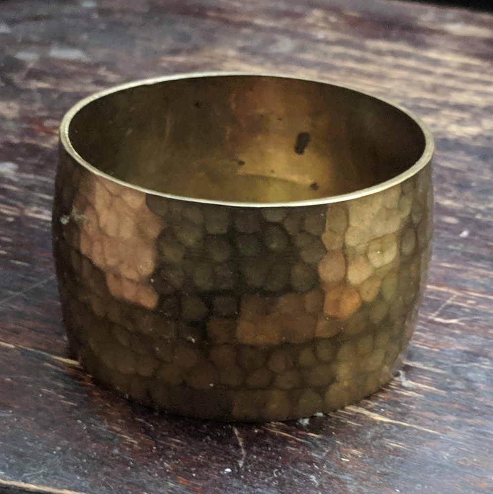 Vintage Hammered Copper Bracelet